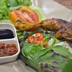 nasi kentut dengan ayam bakar